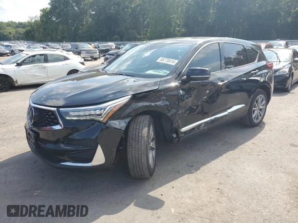 2020 Acura RDX w/Technology Pkg with VIN 5J8TC2H50LL010984, listed as a Copart auction lot 68770414 with 45,805 mi miles and Salvage Title. Bid and sale history available at carsss.com. Image 1.