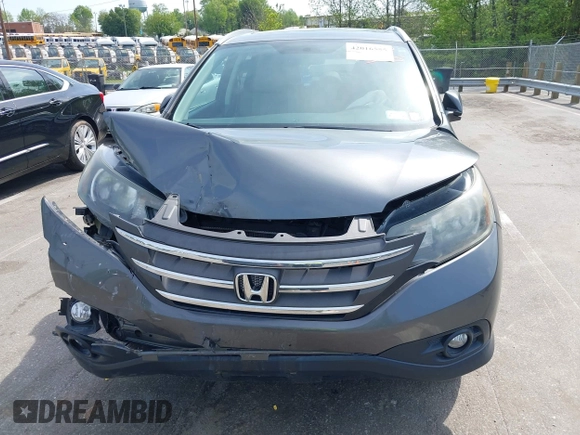 2012 Honda CR-V EX-L with VIN 2HKRM4H71CH605205, listed as a IAAI auction lot 42016555 with 68,110 mi miles. Bid and sale history available at carsss.com. Image 6.