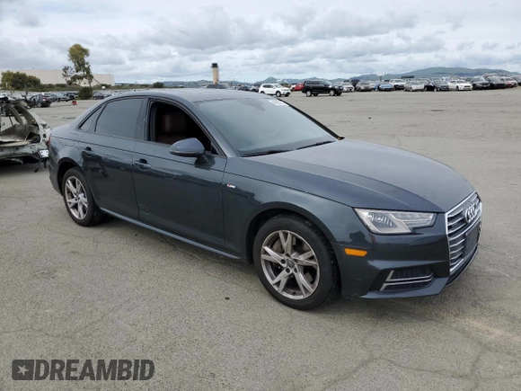 2018 Audi A4 Premium with VIN WAUDNAF49JA036460, listed as a Copart auction lot 48060675 with 135,640 mi miles and Salvage Title. Bid and sale history available at carsss.com. Image 4.