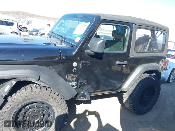 2021 Jeep Wrangler Sport with VIN 1C4GJXAG8MW559296, listed as a IAAI auction lot 41759848 with 47,374 mi miles and . Bid and sale history available at DreamBid. Image 14.
