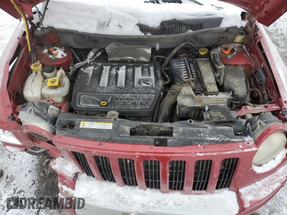 2007 Jeep Compass Limited with VIN 1J8FF57W67D256591, listed as a Copart auction lot 44167335 with 179,456 mi miles and Salvage Title. Bid and sale history available at carsss.com. Image 12.