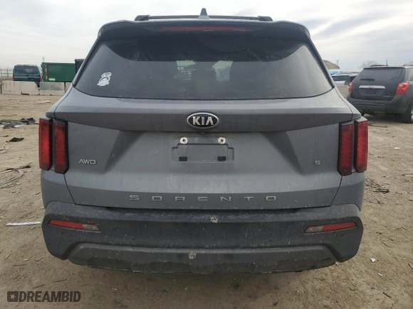 2021 Kia Sorento S with VIN 5XYRLDLC5MG024113, listed as a Copart auction lot 42989615 with 87,779 mi miles and Salvage Title. Bid and sale history available at carsss.com. Image 6.