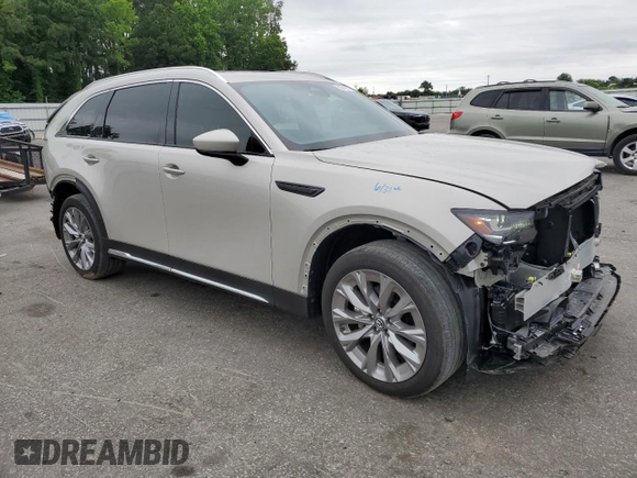 2024 Mazda CX-90 Premium Plus with VIN JM3KKEHD0R1138238, listed as a Copart auction lot 58340315 with 22,396 mi miles and Salvage title. Bid and sale history available at DreamBid. Image 4.