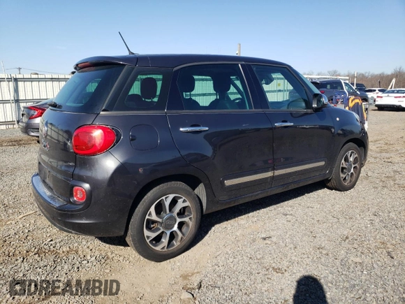 2014 FIAT 500L Lounge with VIN ZFBCFACH0EZ004946, listed as a Copart auction lot 49595515 with 98,669 mi miles and Salvage Title. Bid and sale history available at carsss.com. Image 3.