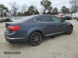 2014 Kia Cadenza Premium with VIN KNALN4D73E5147305, listed as a Copart auction lot 46850335 with 114,304 mi miles and Salvage Title. Bid and sale history available at carsss.com. Image 3.