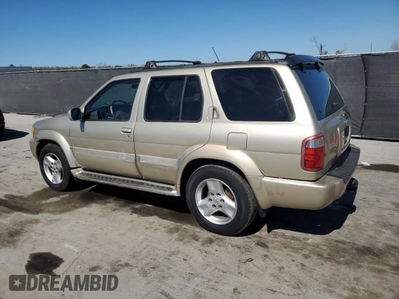 2001 Infiniti QX4 Luxury z VIN JNRDR07Y51W109670, wystawiony jako Copart lot #45500625 z przebiegiem 142 473 mil mil oraz Szkody całkowita. Historia ofert i sprzedaży dostępna na DreamBid. Obrazek 2.