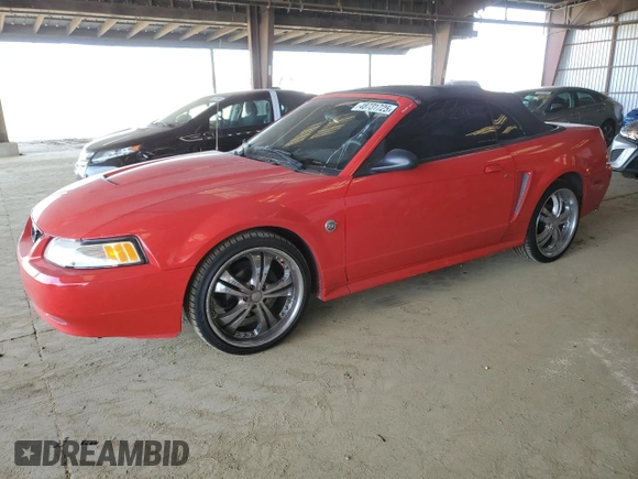 2004 Ford Mustang Deluxe with VIN 1FAFP44614F205380, listed as a Copart auction lot 48731725 with 125,616 mi miles and Salvage Title. Bid and sale history available at carsss.com. Image 1.