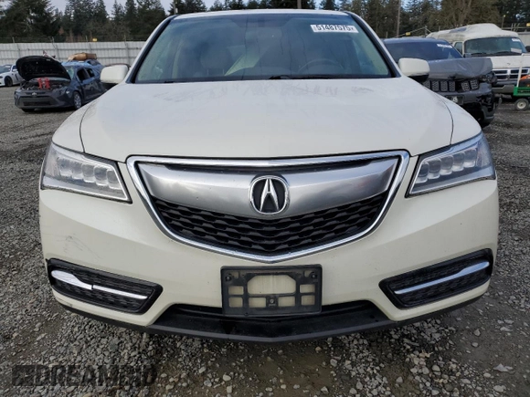 2014 Acura MDX with VIN 5FRYD4H29EB011333, listed as a Copart auction lot 51487575 with 168,311 mi miles and Salvage Title. Bid and sale history available at carsss.com. Image 5.