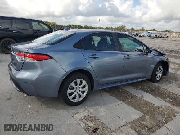 2022 Toyota Corolla LE with VIN 5YFEPMAE3NP366745, listed as a Copart auction lot 50605785 with 0 mi miles and Salvage Title. Bid and sale history available at carsss.com. Image 3.
