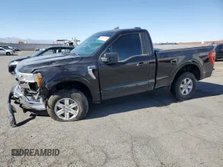 2021 Ford F-150 XL with VIN 1FTMF1E50MKD44349, listed as a Copart auction lot 76947214 with 34,592 mi miles and Salvage title. Bid and sale history available at DreamBid. Image 1.