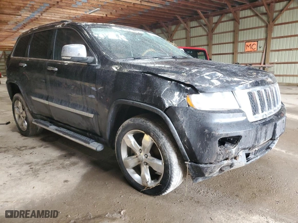 2012 Jeep Grand Cherokee Overland with VIN 1C4RJFCT2CC318931, listed as a Copart auction lot 47194825 with 65,165 mi miles and Salvage Title. Bid and sale history available at carsss.com. Image 4.
