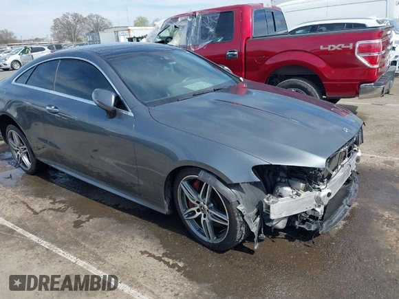 2018 Mercedes-Benz E-Class E 400 with VIN WDD1J6FB3JF018946, listed as a IAAI auction lot 41532585 with 75,213 mi miles. Bid and sale history available at carsss.com. Image 1.