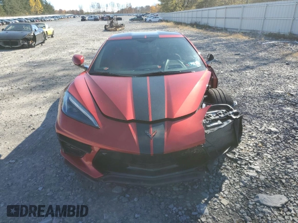 2021 Chevrolet Corvette 3LT with VIN 1G1YC2D4XM5108100, listed as a Copart auction lot 77981514 with 2,415 mi miles and Salvage Title. Bid and sale history available at carsss.com. Image 5.