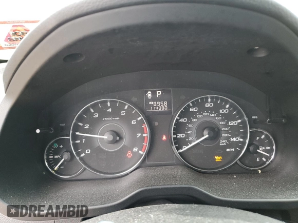 2011 Subaru Legacy Premium with VIN 4S3BMBC68B3238804, listed as a Copart auction lot 61035365 with 114,880 mi miles and Salvage title. Bid and sale history available at DreamBid. Image 9.