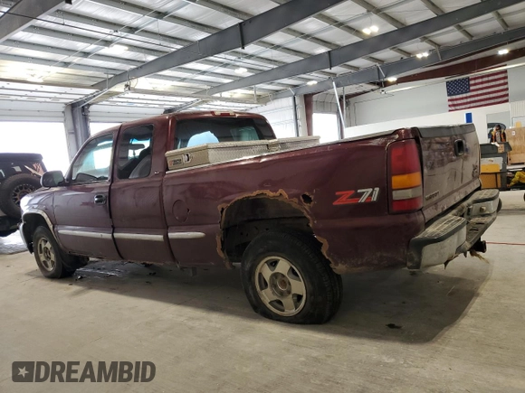 1999 GMC Sierra 1500 SLE z VIN 2GTEK19TXX1544071, wystawiony jako Copart lot #54085965 z przebiegiem Nie podano mil oraz Szkoda całkowita • Salvage title. Historia ofert i sprzedaży dostępna na DreamBid. Obrazek 2.
