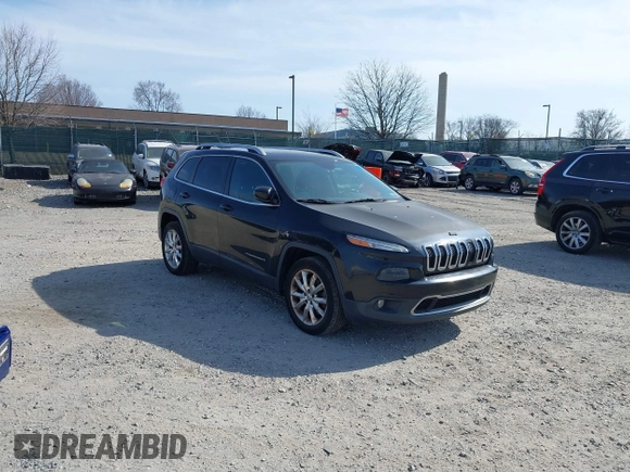 2014 Jeep Cherokee Limited with VIN 1C4PJLDB3EW279196, listed as a IAAI auction lot 41800887 with 114,542 mi miles. Bid and sale history available at carsss.com. Image 1.