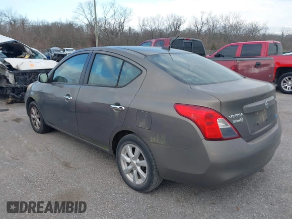 2012 Nissan Versa SL with VIN 3N1CN7AP2CL814602, listed as a IAAI auction lot 41683581 with 160,891 mi miles. Bid and sale history available at carsss.com. Image 3.