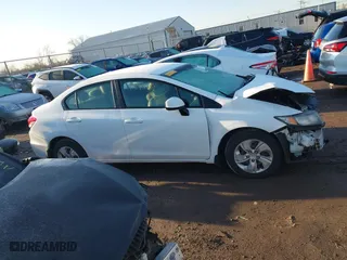 2013 Honda Civic Sdn LX with VIN 19XFB2F54DE003872, listed as a IAAI auction lot 41894513 with 113,253 mi miles. Bid and sale history available at carsss.com. Image 14.