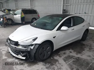2023 Tesla Model 3 with VIN 5YJ3E1EA9PF548726, listed as a IAAI auction lot 42345157 with 30,647 mi miles and . Bid and sale history available at DreamBid. Image 2.
