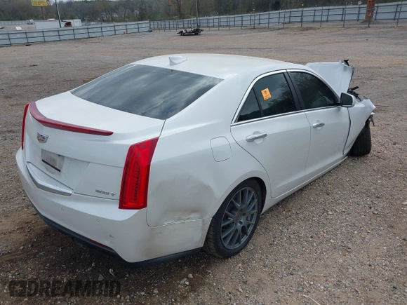 2015 Cadillac ATS Sedan Luxury RWD with VIN 1G6AB5RX4F0130905, listed as a IAAI auction lot 41801229 with 1 mi miles. Bid and sale history available at carsss.com. Image 4.