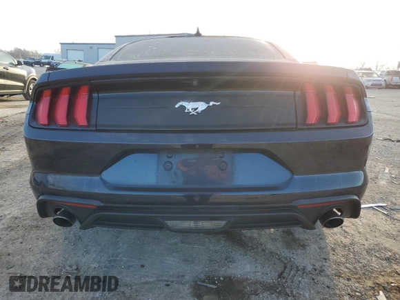 2021 Ford Mustang EcoBoost with VIN 1FA6P8TH5M5151498, listed as a Copart auction lot 45869345 with 56,805 mi miles and Salvage Title. Bid and sale history available at carsss.com. Image 6.