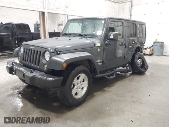 2018 Jeep Wrangler JK Unlimited Sport with VIN 1C4BJWDG9JL890272, listed as a IAAI auction lot 41551844 with 77,655 mi miles. Bid and sale history available at carsss.com. Image 18.
