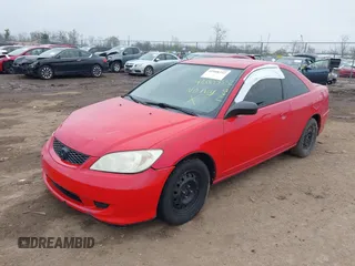 2005 Honda Civic Cpe LX with VIN 1HGEM22595L022293, listed as a IAAI auction lot 42008332 with 1 mi miles. Bid and sale history available at carsss.com. Image 17.
