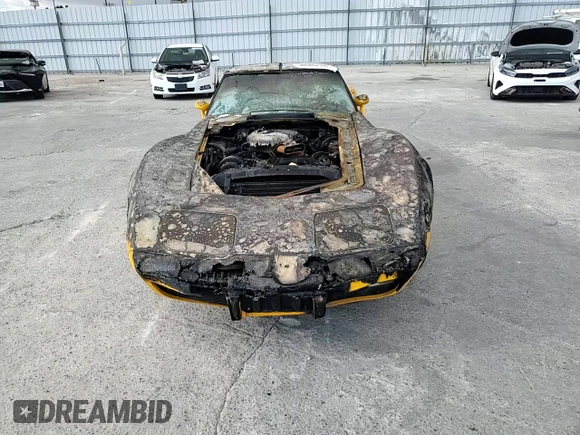 1977 Chevrolet Corvette with VIN 1Z37L7S430874, listed as a Copart auction lot 80905274 with 25,978 mi miles and Non repairable. Bid and sale history available at DreamBid. Image 10.