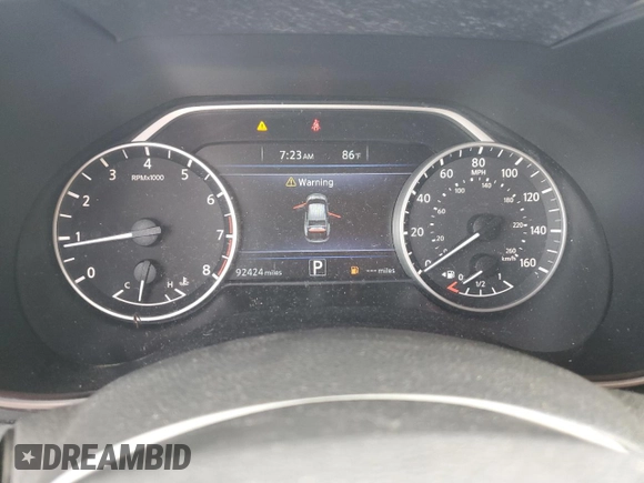 2016 Nissan Maxima SR with VIN 1N4AA6AP6GC446197, listed as a Copart auction lot 66180434 with 92,424 mi miles and Salvage title. Bid and sale history available at DreamBid. Image 9.