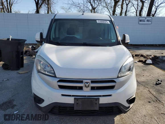 2017 Ram ProMaster City Cargo Van Tradesman SLT with VIN ZFBERFBB8H6E45100, listed as a Copart auction lot 51050325 with 133,805 mi miles and Clean Title. Bid and sale history available at carsss.com. Image 5.