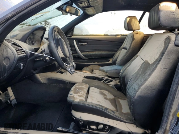 2013 BMW 1 Series 135i with VIN WBAUN7C56DVM27658, listed as a Copart auction lot 75340724 with 0 mi miles and Salvage Title. Bid and sale history available at carsss.com. Image 7.