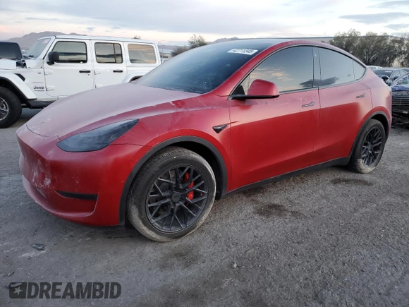 2020 Tesla Model Y Long Range z VIN 5YJYGDEE3LF011297, wystawiony jako Copart lot #42711345 z przebiegiem 103 803 mil mil oraz Szkoda całkowita • Salvage title. Historia ofert i sprzedaży dostępna na DreamBid. Obrazek 1.