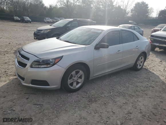2013 Chevrolet Malibu LS with VIN 1G11B5SA4DF345013, listed as a Copart auction lot 50880585 with 105,175 mi miles and Salvage Title. Bid and sale history available at carsss.com. Image 1.