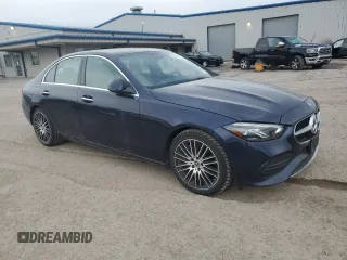 2022 Mercedes-Benz C 300 with VIN W1KAF4HB7NR061578, listed as a Copart auction lot 50004145 with 22,241 mi miles and Salvage Title. Bid and sale history available at DreamBid. Image 4.