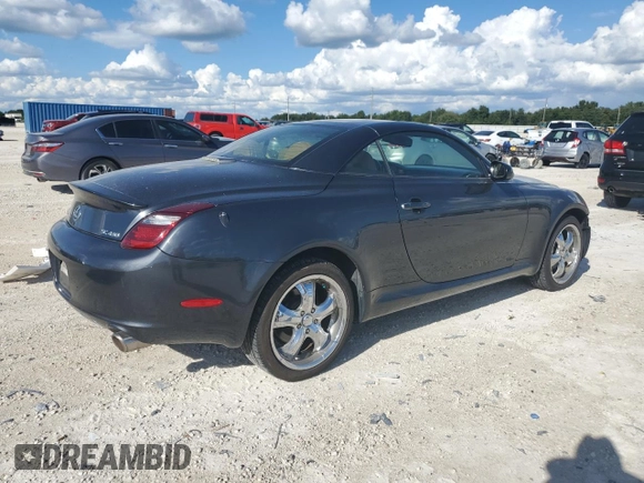 2008 Lexus SC 430 с VIN JTHFN45Y089018716, выставлен на аукционе Copart как лот 72526044 с пробегом 66 458 миль миль и Списание • Salvage title. История ставок и продаж доступна на DreamBid. Изображение 3.