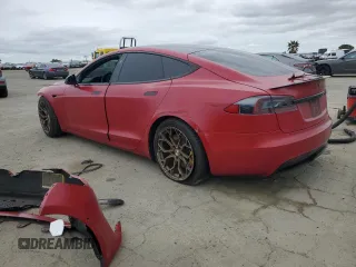 2021 Tesla Model S Plaid с VIN 5YJSA1E66MF436089, выставлен на аукционе Copart как лот 46114235 с пробегом Не указан миль и Списание • Salvage title. История ставок и продаж доступна на DreamBid. Изображение 2.