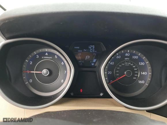 2013 Hyundai Elantra Limited with VIN KMHDH4AE4DU708791, listed as a Copart auction lot 49994065 with 141,103 mi miles and Salvage Title. Bid and sale history available at carsss.com. Image 9.