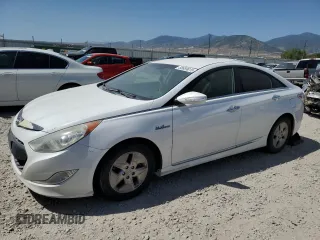 2012 Hyundai Sonata Hybrid z VIN KMHEC4A40CA046539, wystawiony jako Copart lot #58659015 z przebiegiem 159 593 mil mil oraz Czysty tytuł • Clean title. Historia ofert i sprzedaży dostępna na DreamBid. Obrazek 1.