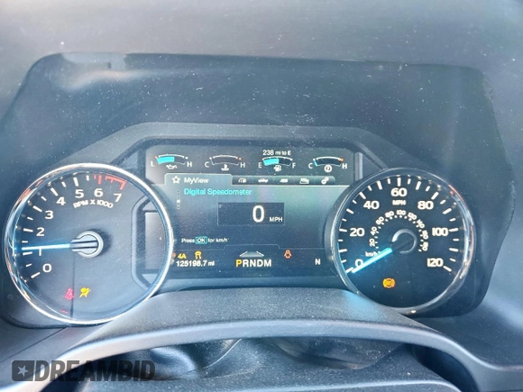 2018 Ford F-150 XL with VIN 1FTEW1EG6JFC62863, listed as a Copart auction lot 59218255 with 125,198 mi miles and Salvage title. Bid and sale history available at DreamBid. Image 9.