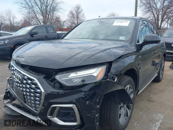 2023 Audi Q5 Sportback S line Premium with VIN WA14AAFY2P2106007, listed as a IAAI auction lot 41909173 with 33,098 mi miles and . Bid and sale history available at DreamBid. Image 17.