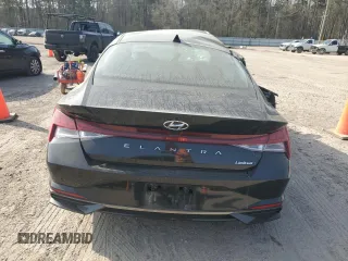 2023 Hyundai Elantra Limited with VIN KMHLP4AG2PU608936, listed as a Copart auction lot 48985815 with 24,299 mi miles and Salvage Title. Bid and sale history available at DreamBid. Image 6.