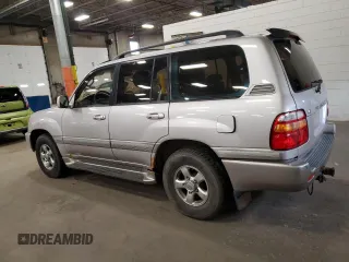 2002 Toyota Land Cruiser z VIN JTEHT05J922018964, wystawiony jako Copart lot #60111015 z przebiegiem 245 890 mil mil oraz Czysty tytuł • Clean title. Historia ofert i sprzedaży dostępna na DreamBid. Obrazek 2.