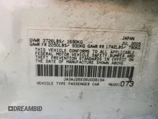 2006 Mitsubishi Lancer ES with VIN JA3AJ26E06U008194, listed as a Copart auction lot 72812724 with 140,432 mi miles and Salvage Title. Bid and sale history available at DreamBid. Image 12.