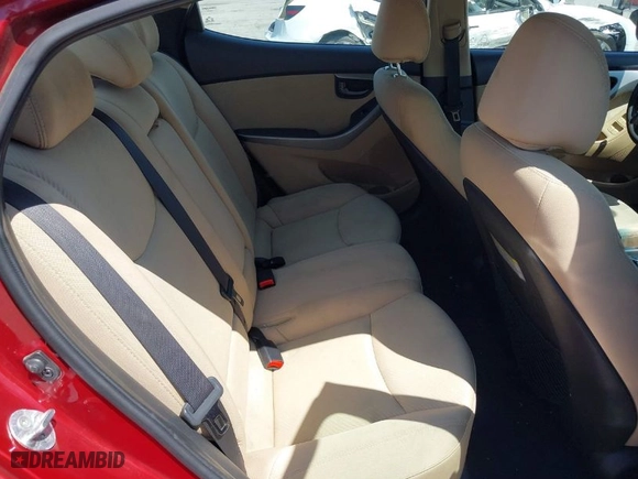 2013 Hyundai Elantra GLS PZEV with VIN 5NPDH4AE9DH342521, listed as a IAAI auction lot 41968386 with 192,220 mi miles. Bid and sale history available at carsss.com. Image 8.