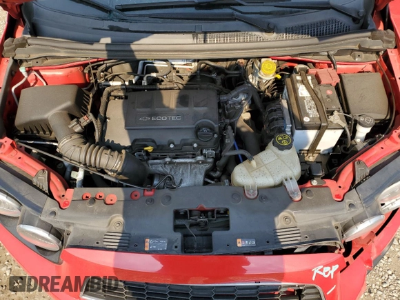 2014 Chevrolet Sonic LT with VIN 1G1JC6SB3E4146785, listed as a Copart auction lot 42540055 with 54,284 mi miles and Salvage Title. Bid and sale history available at carsss.com. Image 11.