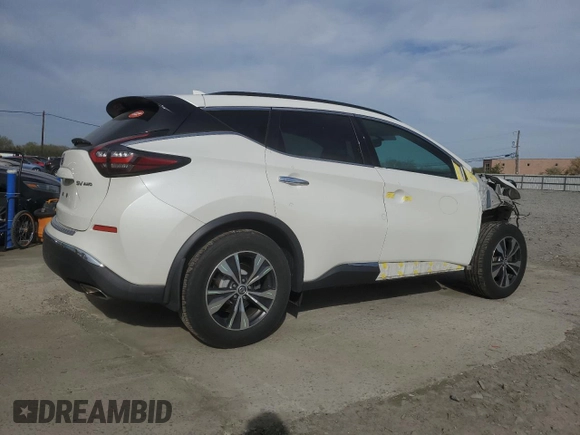 2019 Nissan Murano SL with VIN 5N1AZ2MS0KN165114, listed as a Copart auction lot 53506415 with 85,787 mi miles and Salvage Title. Bid and sale history available at DreamBid. Image 3.