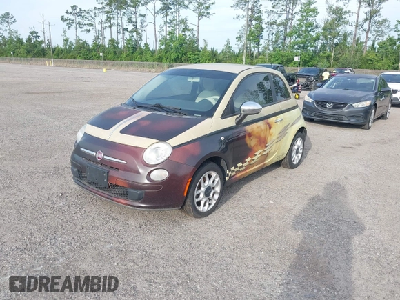 2012 FIAT 500 Pop z VIN 3C3CFFAR7CT114598, wystawiony jako IAAI lot #42374382 z przebiegiem 91 585 mil mil oraz . Historia ofert i sprzedaży dostępna na DreamBid. Obrazek 2.