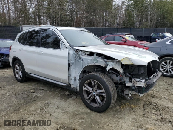 2020 BMW X3 sDrive30i with VIN 5UXTY3C03LLU72584, listed as a Copart auction lot 44106795 with 77,594 mi miles and Salvage Title. Bid and sale history available at carsss.com. Image 4.
