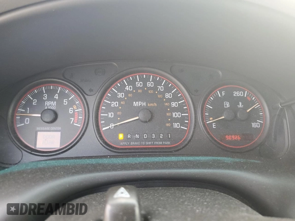 2001 Pontiac Montana with VIN 1GMDX03E61D318330, listed as a Copart auction lot 52063885 with 98,926 mi miles and Salvage Title. Bid and sale history available at DreamBid. Image 9.