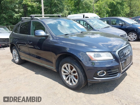 2013 Audi Q5 Premium with VIN WA1CFAFP8DA071026, listed as a IAAI auction lot 42743732 with 207,041 mi miles and . Bid and sale history available at DreamBid. Image 1.